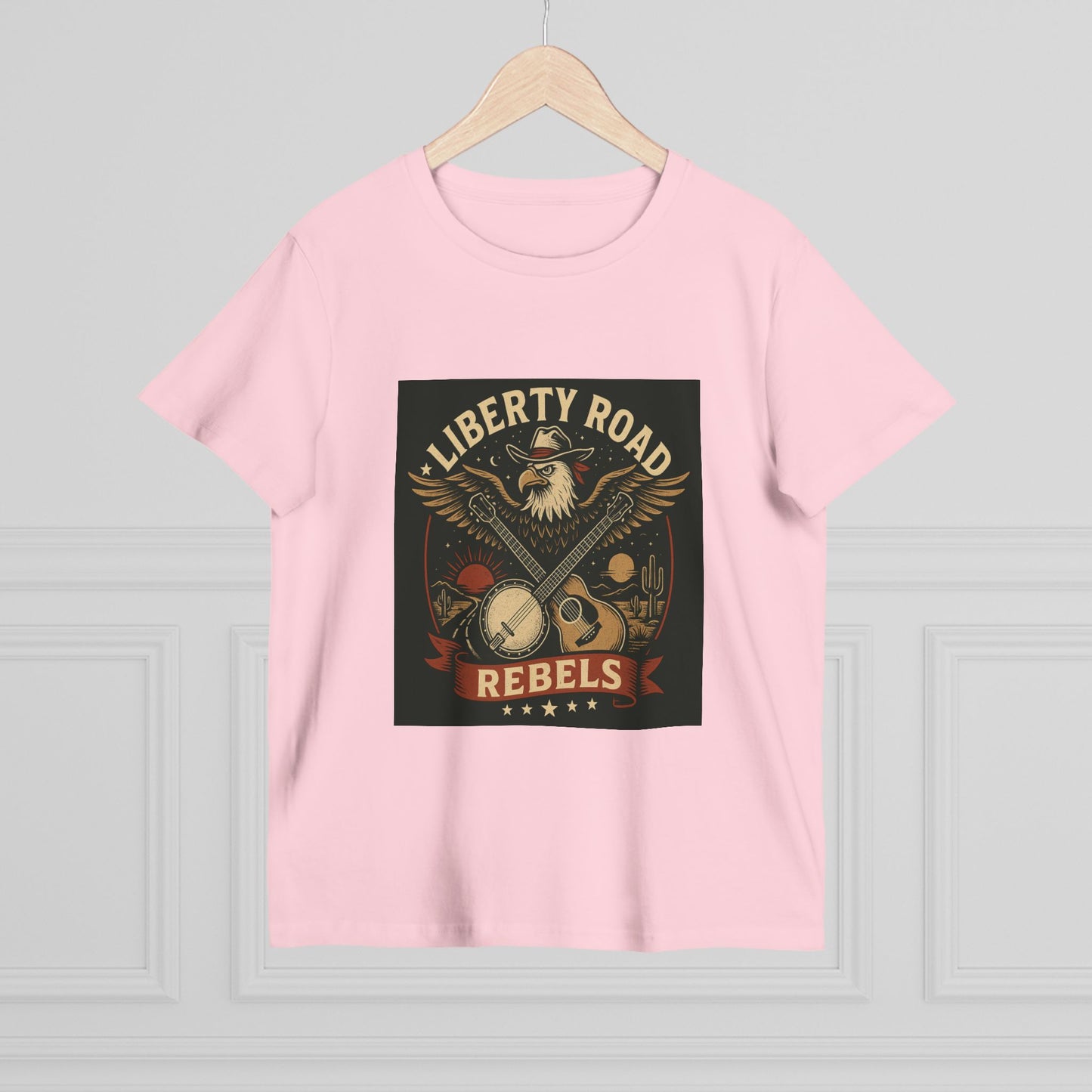 Liberty Road Rebels Vintage Americana Style Women's T-Shirt Tee