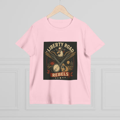 Liberty Road Rebels Vintage Americana Style Women's T-Shirt Tee