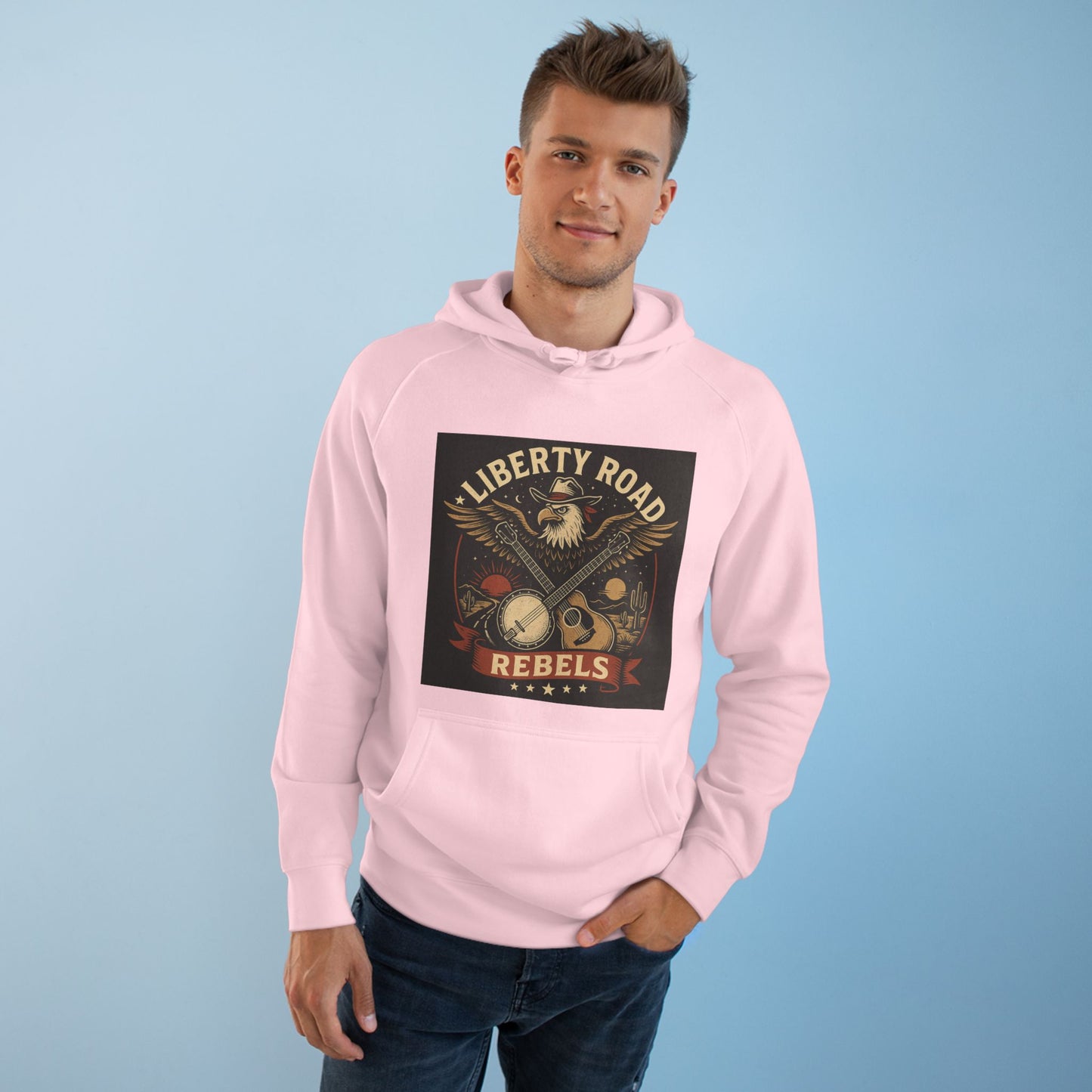 Liberty Road Rebels Vintage Americana Style Hoodie Unisex Sweatshirt