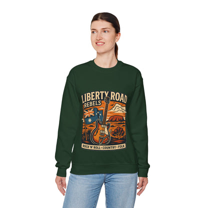 Liberty Road Rebels Australiana Cozy Crewneck Sweatshirt