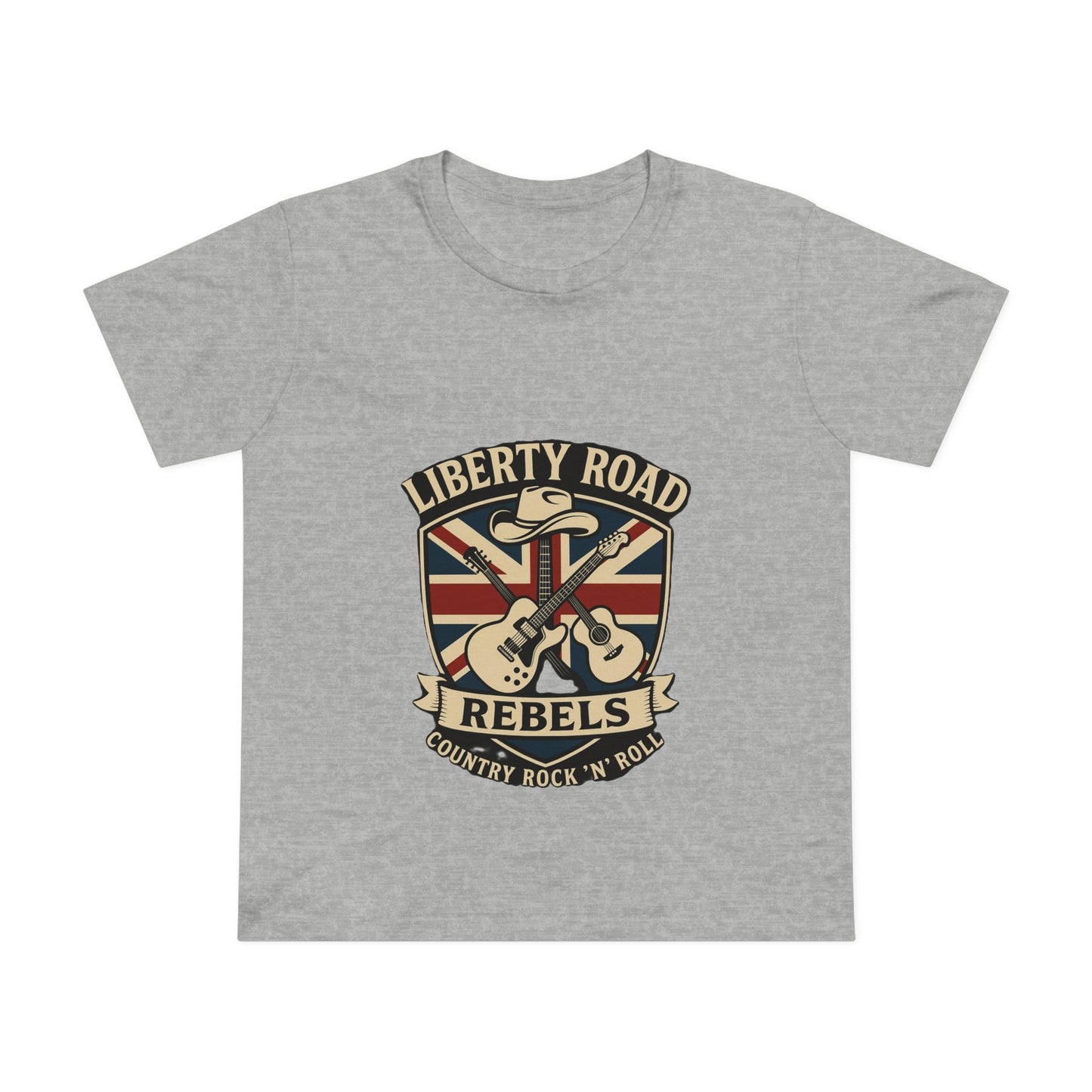 Liberty Road Rebels Britannia Rock 'n' Roll Tee Women's Graphic T-Shirt